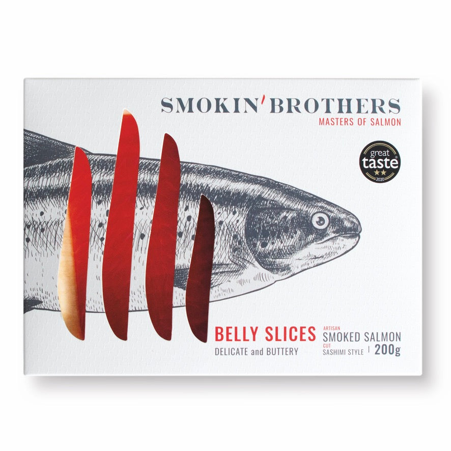 Smokin' Brothers Smoked Salmon 'Sashimi' Style Belly Slices