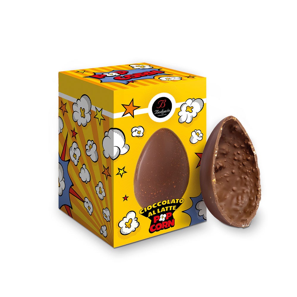 Bodrato Popcorn Easter Egg 200g