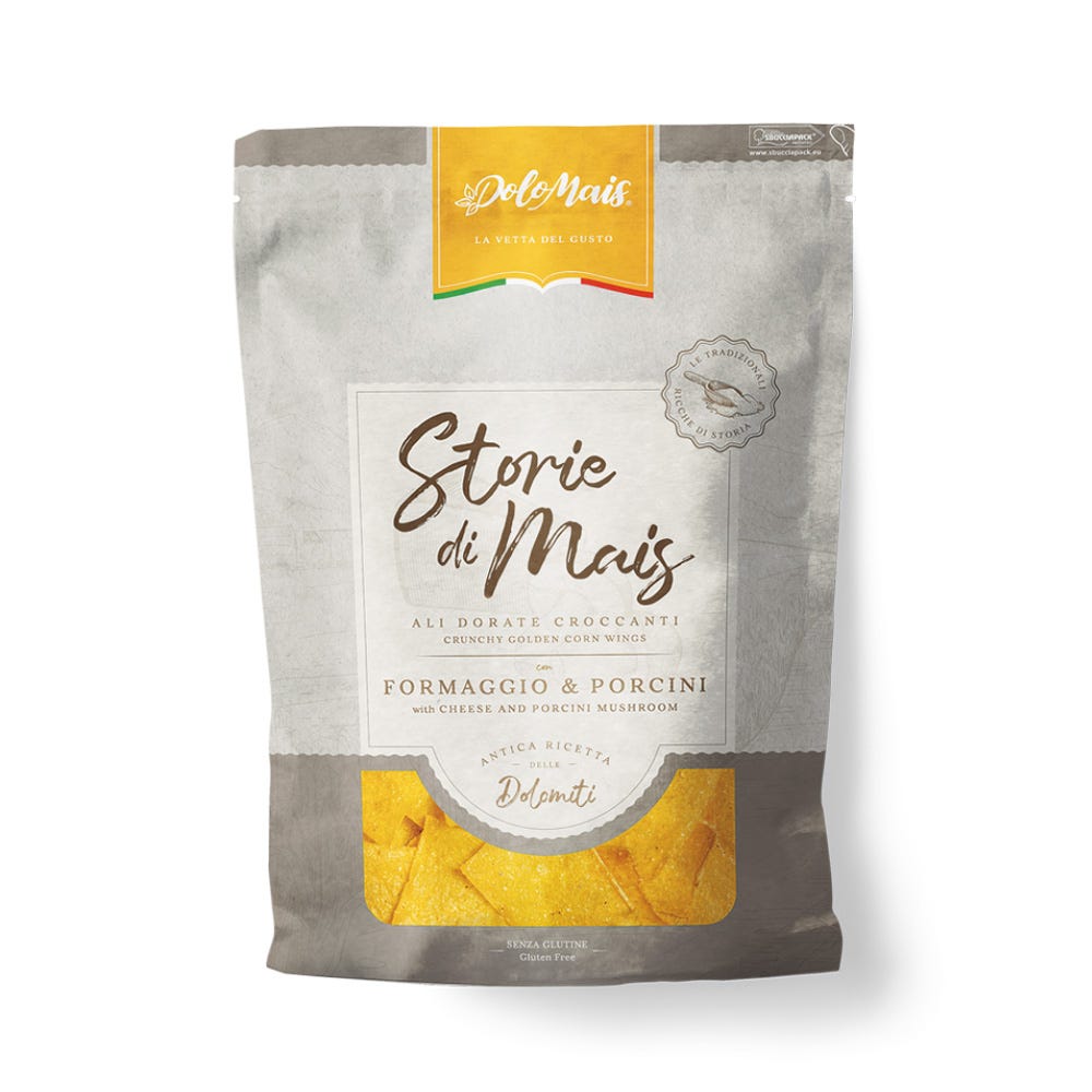 Dolomais Formaggio & Porcini Corn Snacks