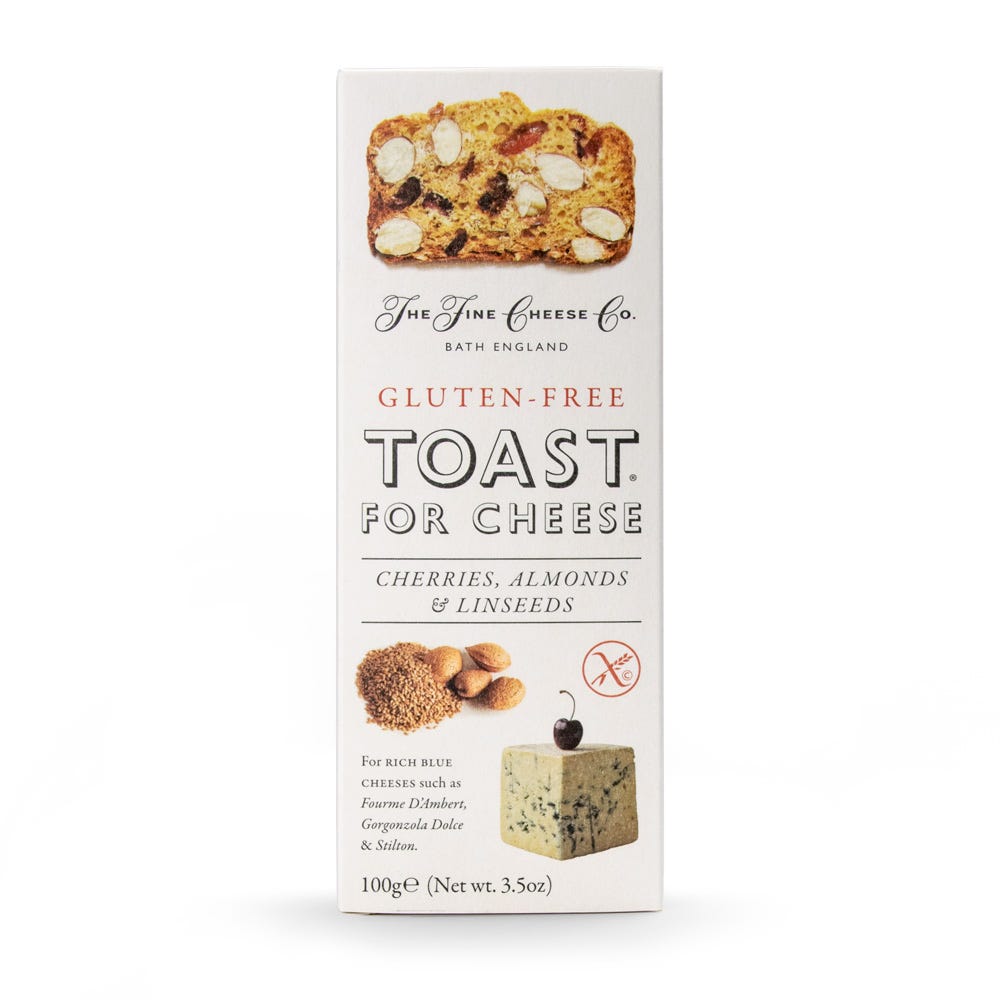 Gluten-Free Toast for Cheese Cherries, Almonds & Linseeds