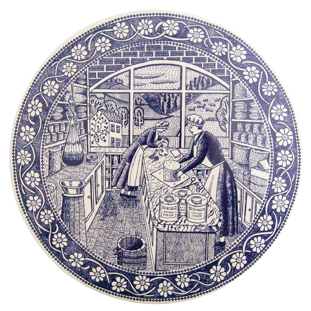 Ceramic Platter For Cheese
