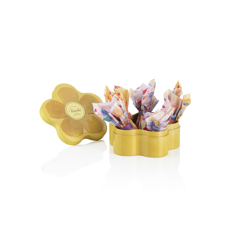 Venchi Flower Metal Tin 55g