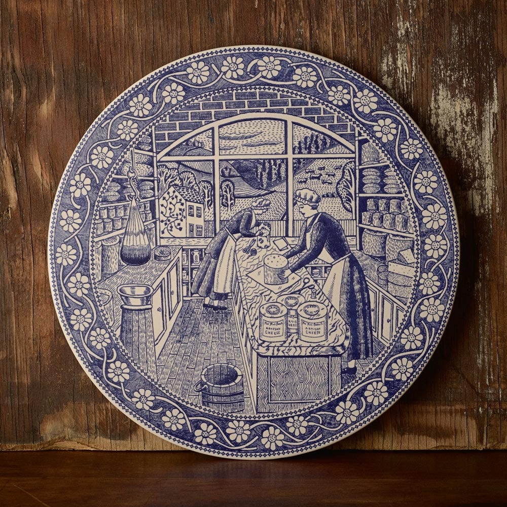 Ceramic Platter For Cheese