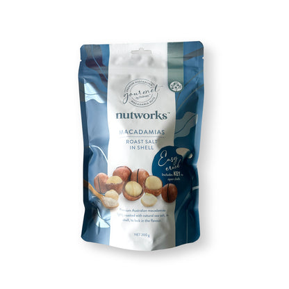 Nutworks Roast In Shell Macadamia Nuts (Salted)
