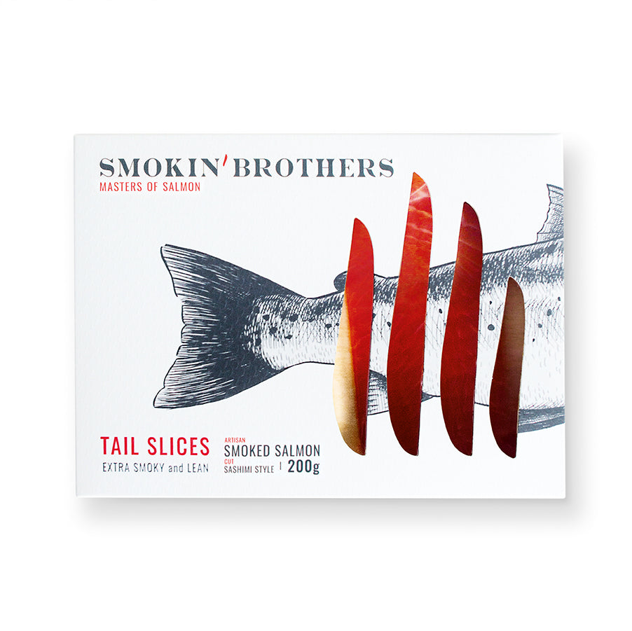 Smokin' Brothers Smoked Salmon 'Sashimi' Style Tail Slices