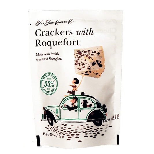 The Fine Cheese Co. Roquefort Crackers Pouches For 'Grab & Go'