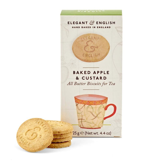 Elegant & English Baked Apple & Custard Biscuits