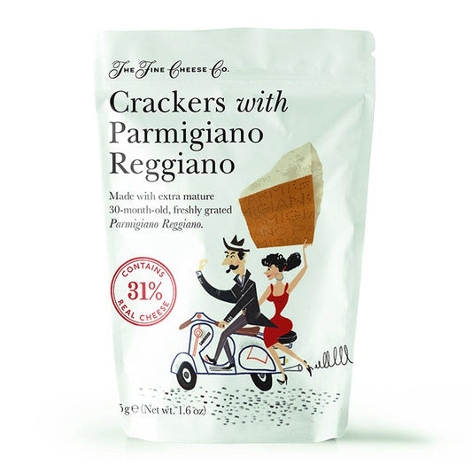 The Fine Cheese Co. Parmigiano Reggiano Crackers Pouches For 'Grab & Go'