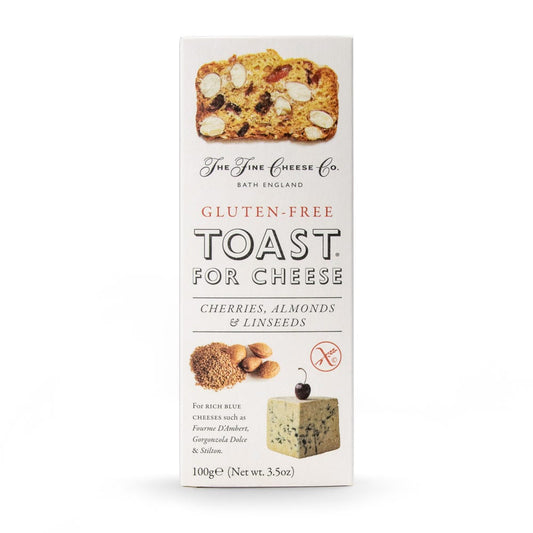 Gluten-Free Toast for Cheese Cherries, Almonds & Linseeds