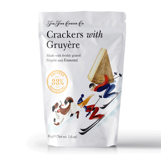 The Fine Cheese Co. Gruyère Crackers Pouches For 'Grab & Go'