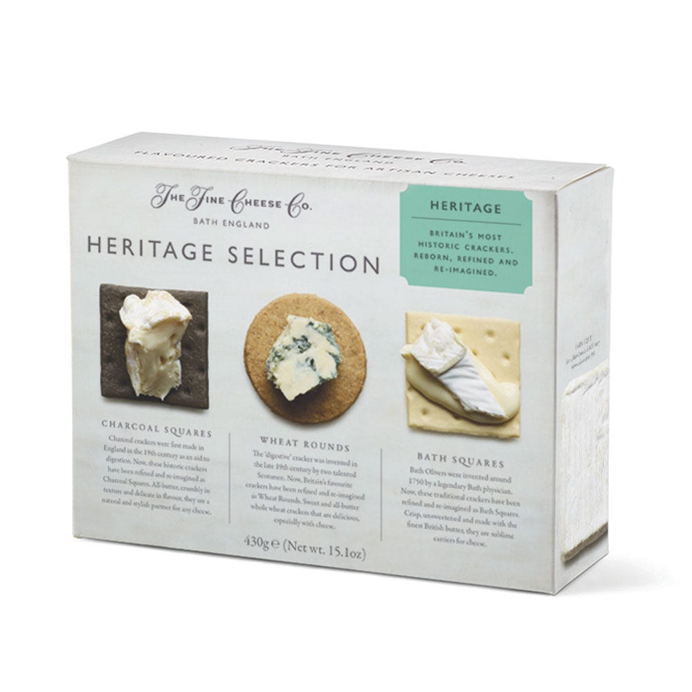 The Heritage Range Crackers Selection.