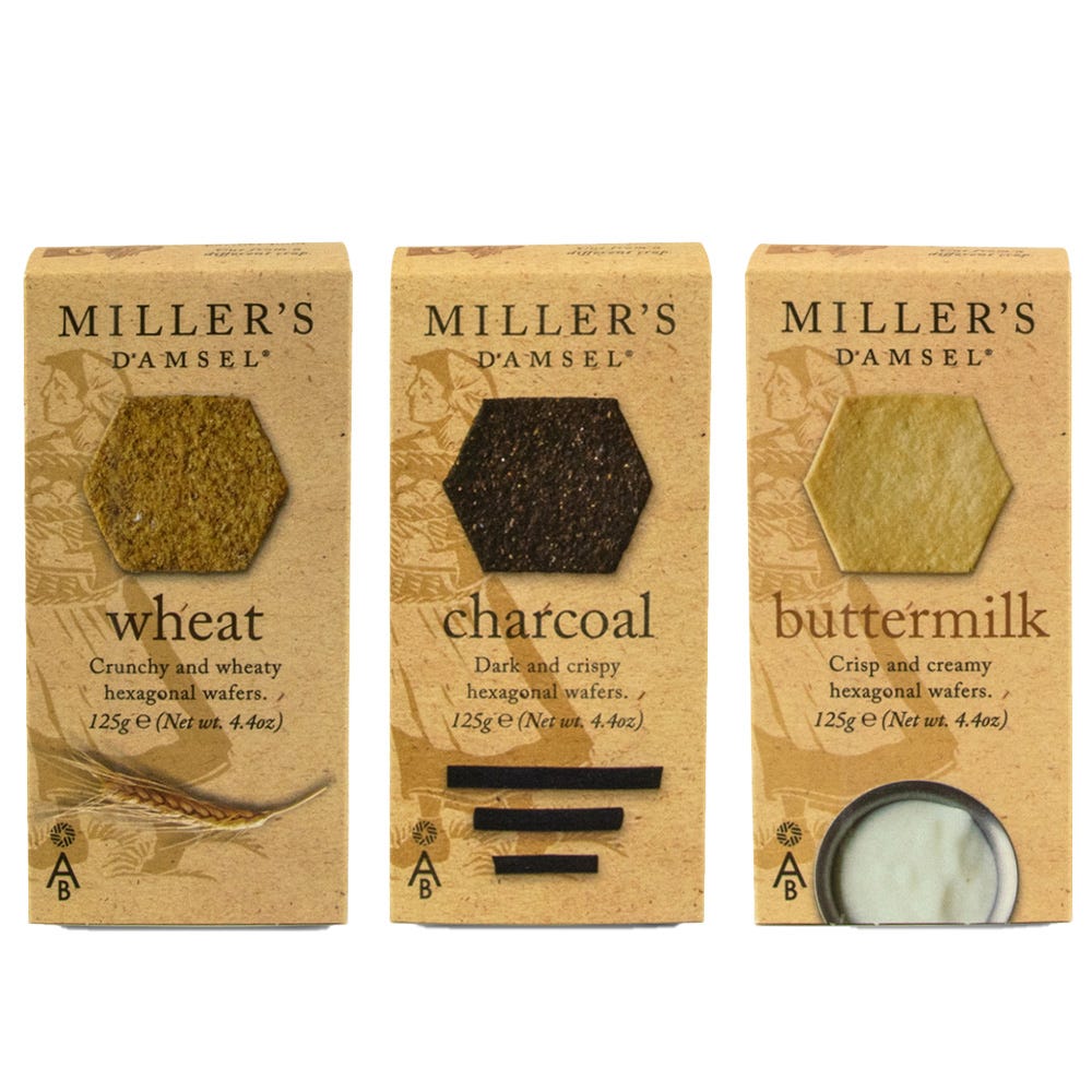 Miller's Damsel Set of Three Cheese Knives
