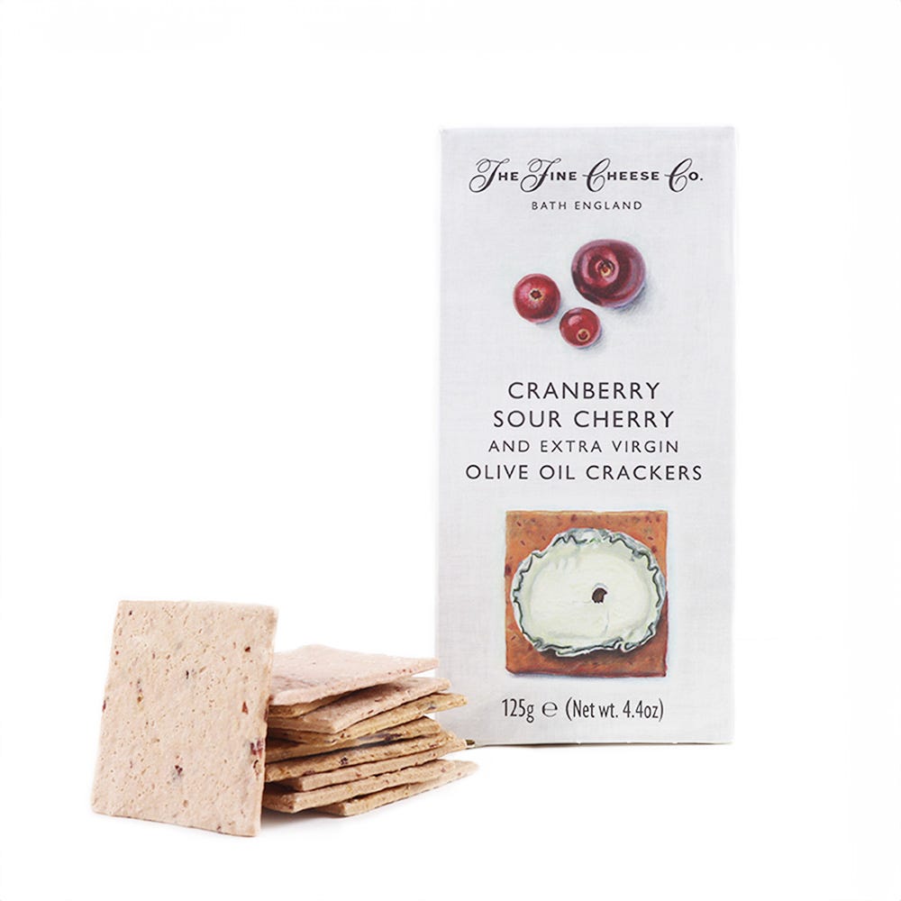 Cranberry, Sour Cherry & Extra Virgin Olive Oil Crackers