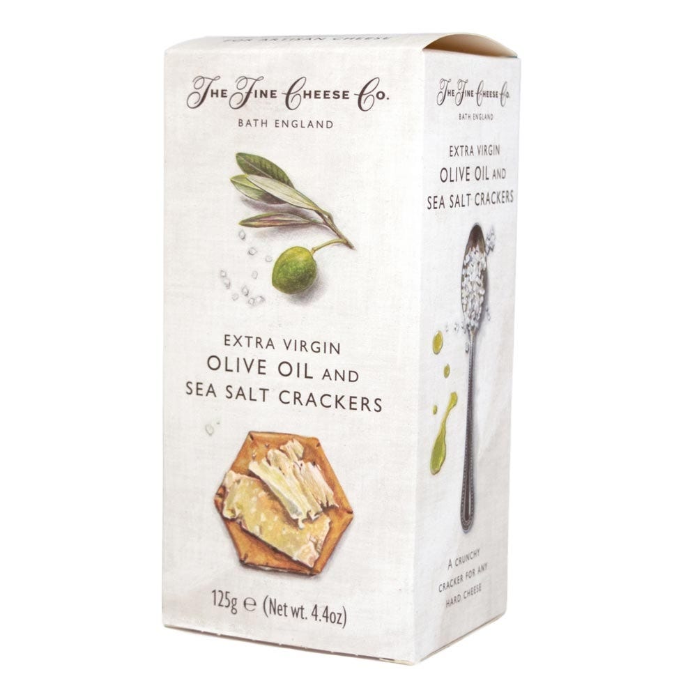Extra Virgin Olive Oil and Sea Salt Crackers
