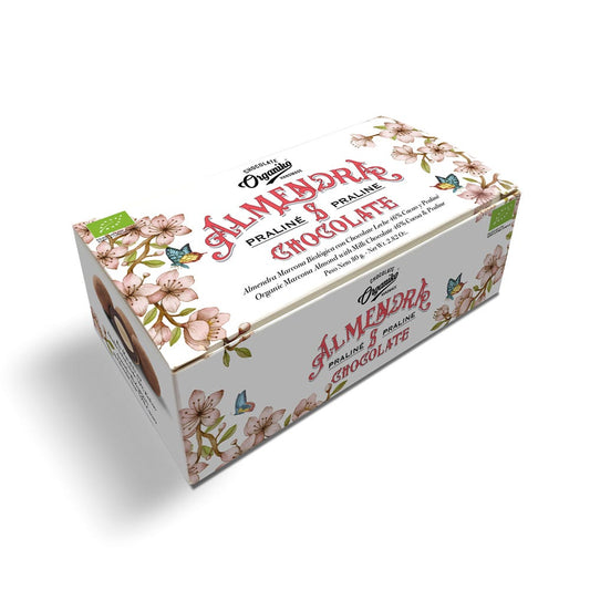 Chocolate Organiko Organic Marcona Almonds with Milk Chocolate 46% Cocoa