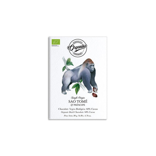 Chocolate Organiko Organic SAO TOME & PRINCIPE- Organic Dark Chocolate 80% Cocoa