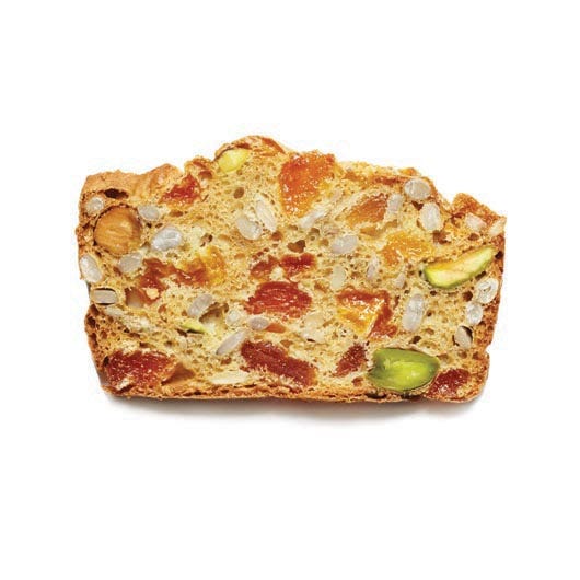 Toast for Cheese Apricots, Pistachios and Sesame Seeds