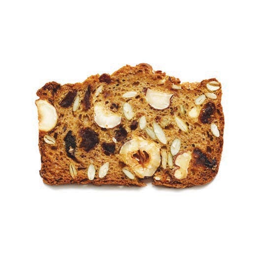 Toast for Cheese Dates, Hazelnuts and Pumpkin Seeds