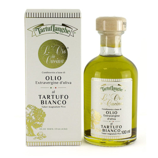 Extra Virgin Olive Oil with White Truffle Slices