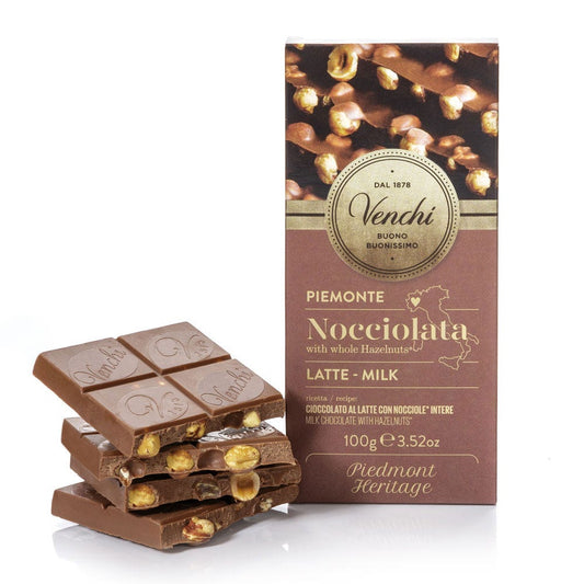 Venchi Milk Chocolate with Hazelnut Bar