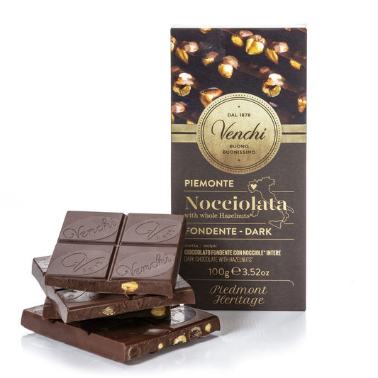 Venchi Dark Chocolate with Hazelnut Bar