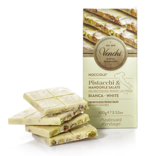 Venchi White Chocolate with Salted Nuts Bar